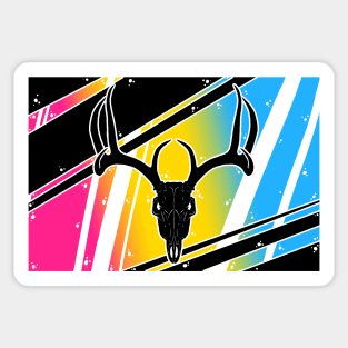 Pan Pride Skull - Deer Sticker